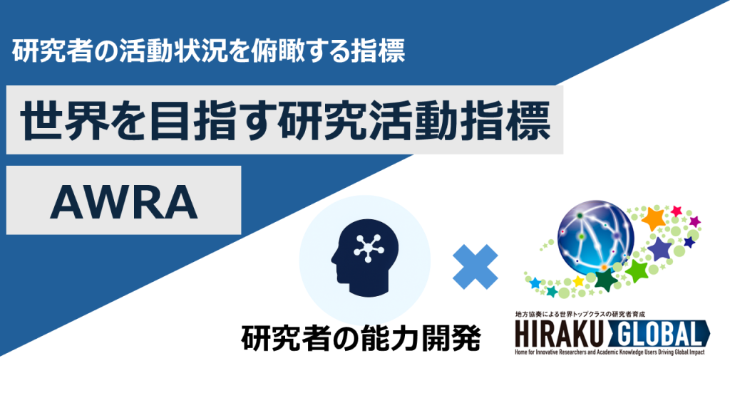 世界をめざす研究活動指標（AWRA）